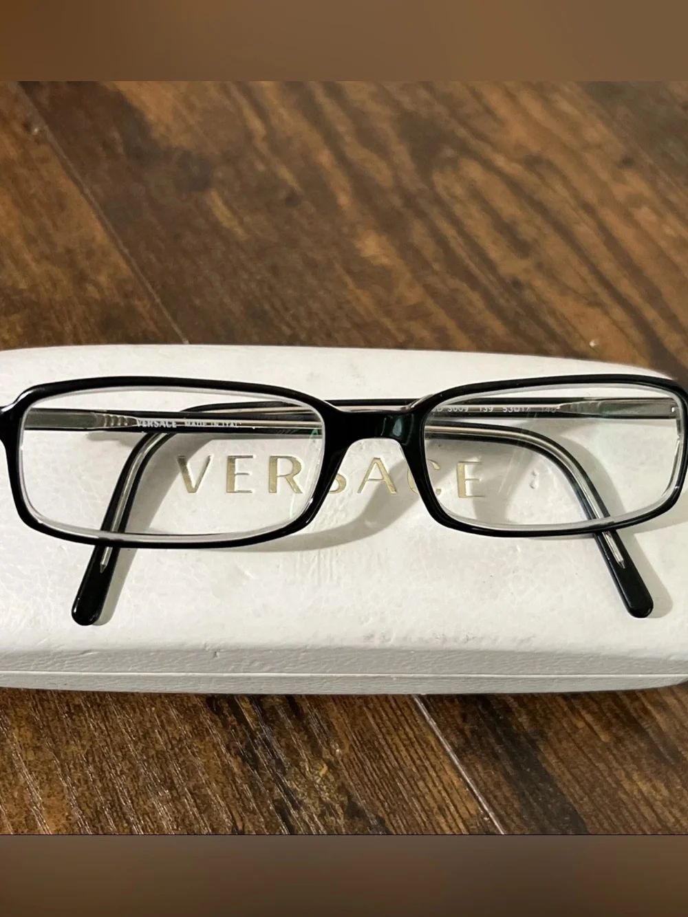 Versace MOD 3009 139 53{}17 Eyeglass Frames + Case. Italy.